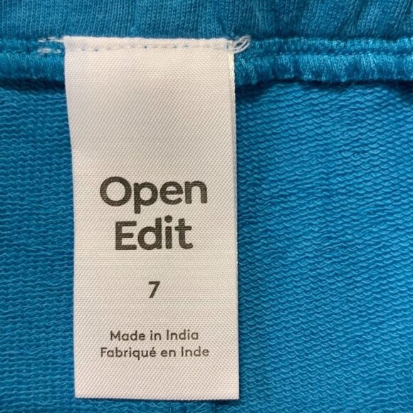 Open Edit Kids' Side Ruffle Shorts In Blue Cendre Be Yourself Size 7 NWT - Picture 7 of 11